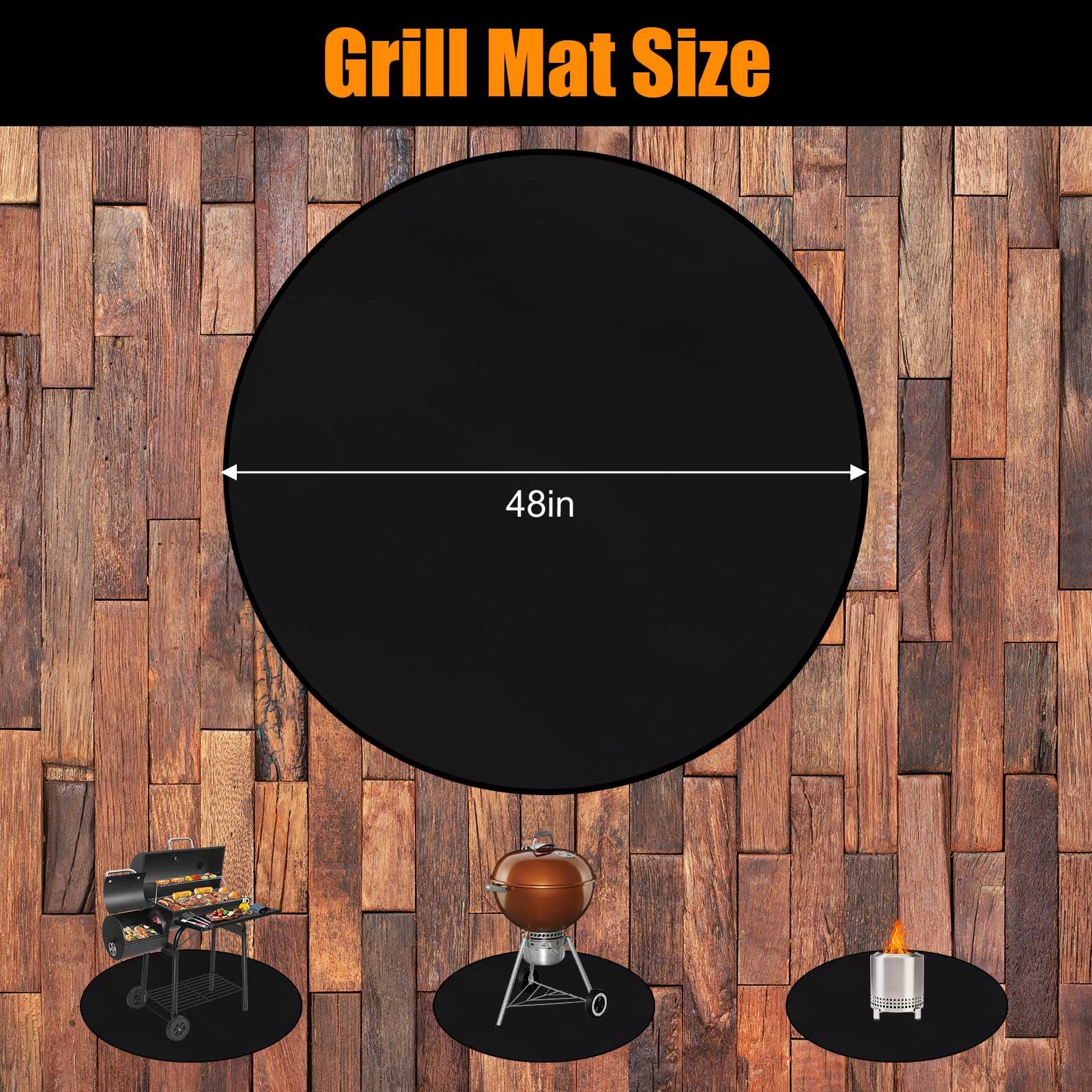 Round grill mat view 3