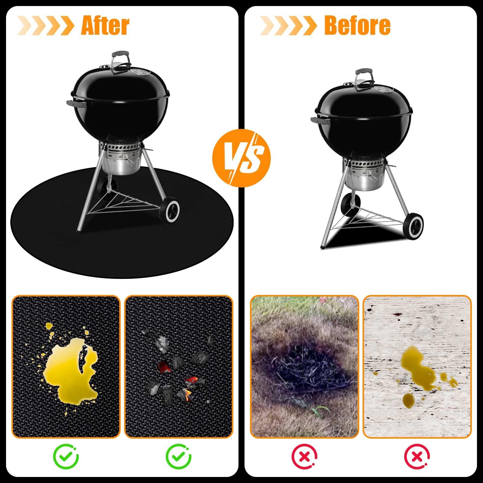 Round grill mat view 4